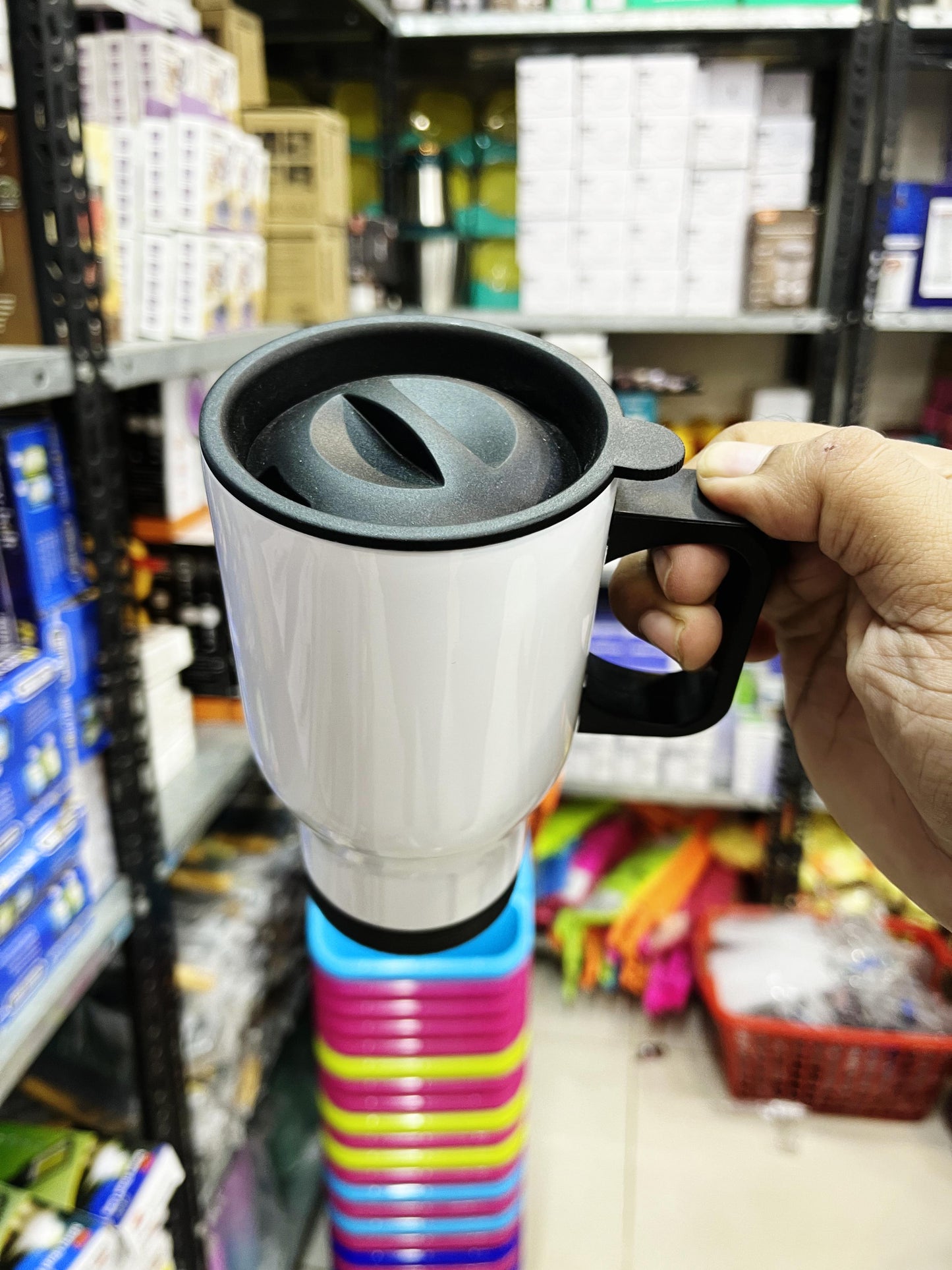 Pure Stainless Steel 304 Coffee Mug (Only White Color)