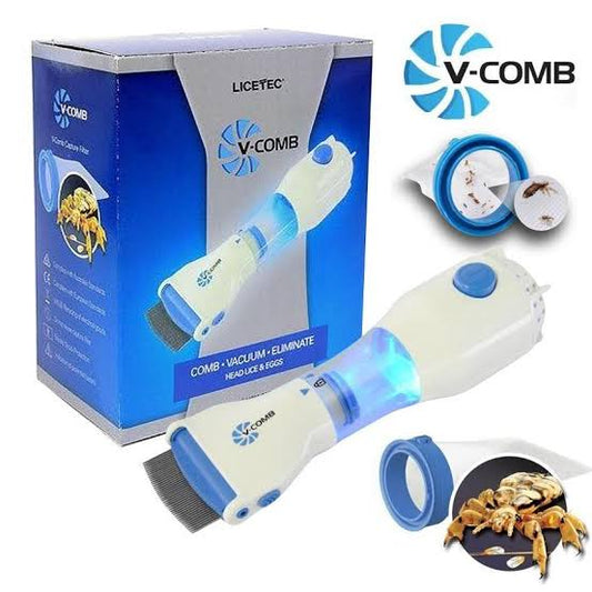 V Comb Electric Anti Lice Removal Machine Steel comb 4 Filter
