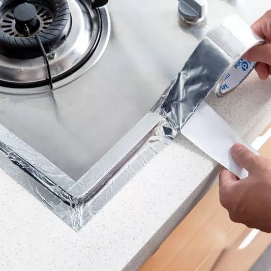 Self-Adhesive Tape High Temperature Leak Proof Tin Foil Paper Duct Tape