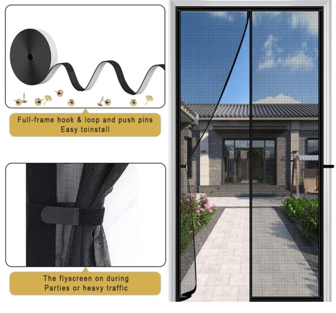 Magic Mesh Magnetic Screen Door Size 20*80 2 Pieces (Without Box)