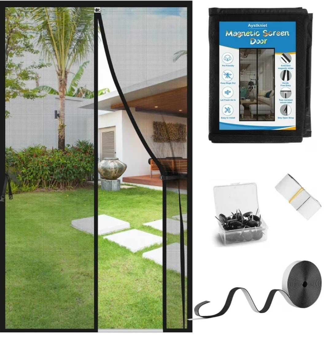 Magic Mesh Magnetic Screen Door Size 20*80 2 Pieces (Without Box)