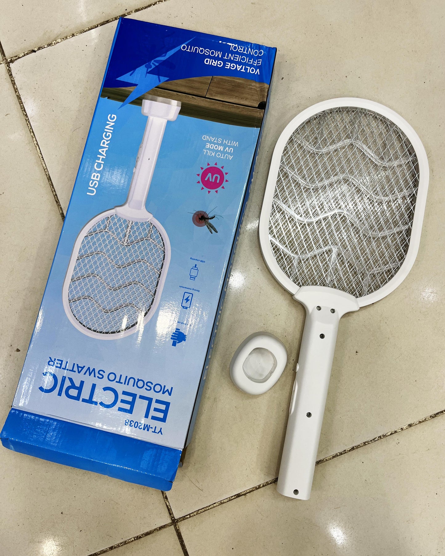 Rechargeable Mosquito Racket with Stand
