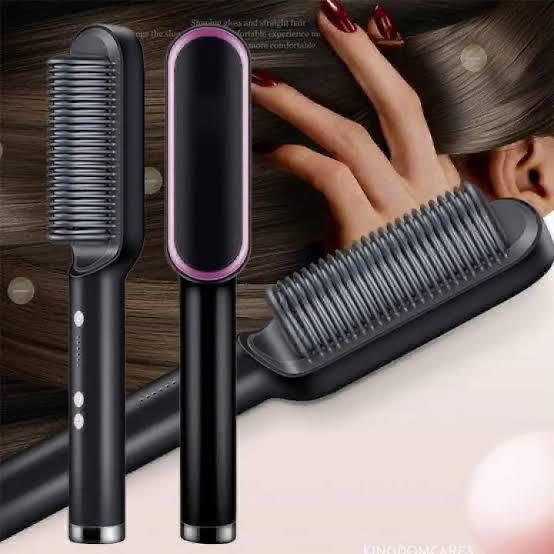 909 Hair Straightener Brush – Fast Heating Ceramic Ionic Hair Brush