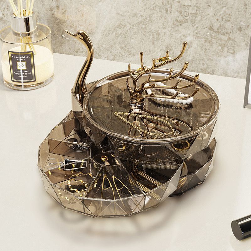 Elegant Swan-Shaped Jewelry Organizer – Stylish & Functional