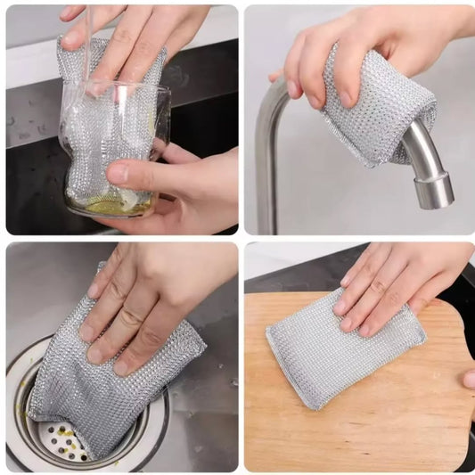 Pack of 4 New Silver Sponge – Safe for All Appliances