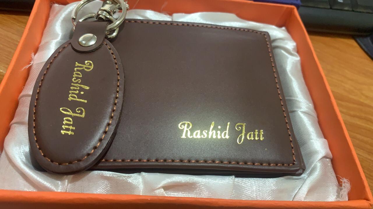 Customize Leather Wallet Set