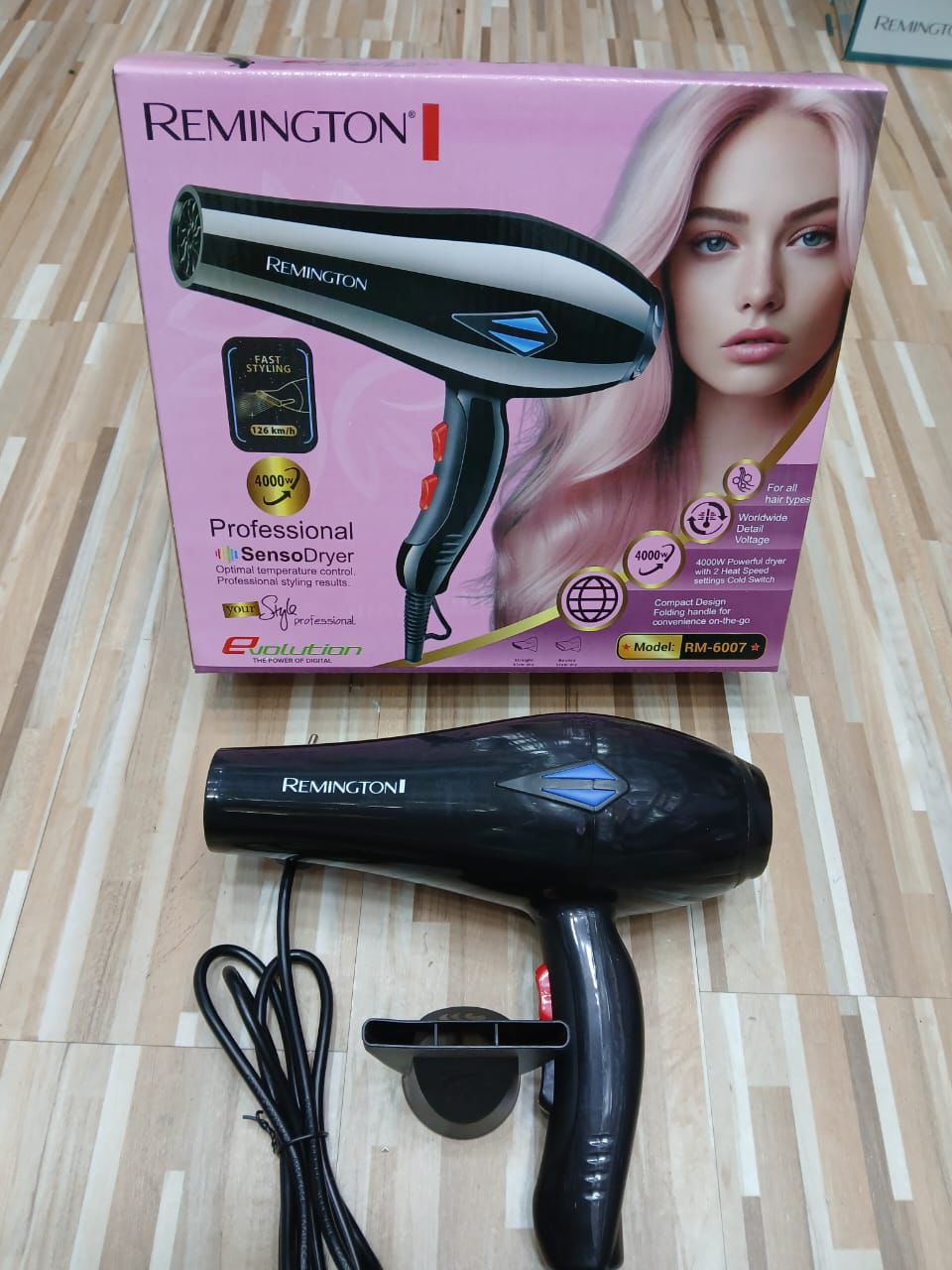 Remington RM-6008 Professional Hair Dryer – 4000W Powerful SensoDryer