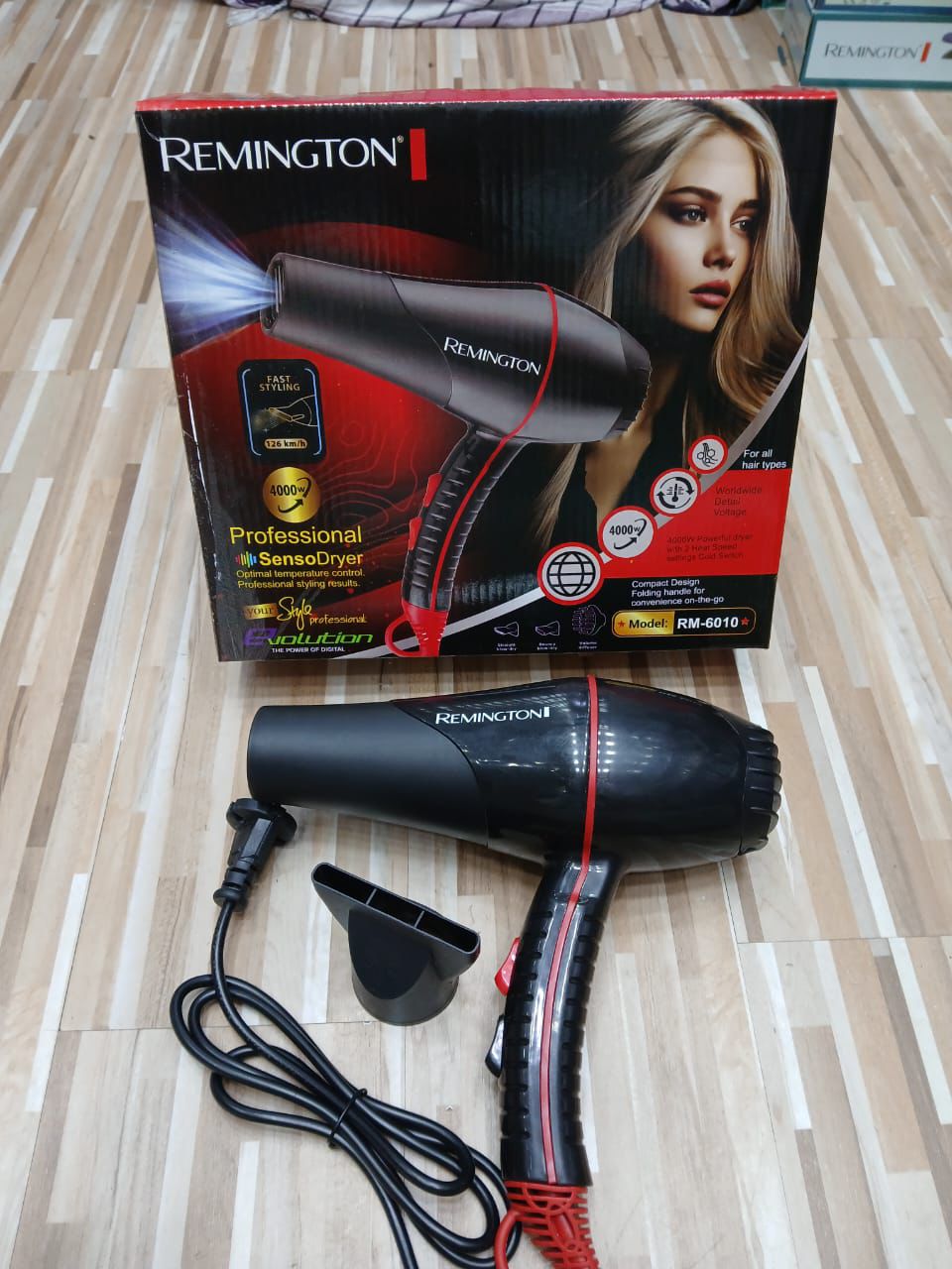 Remington RM-6008 Professional Hair Dryer – 4000W Powerful SensoDryer