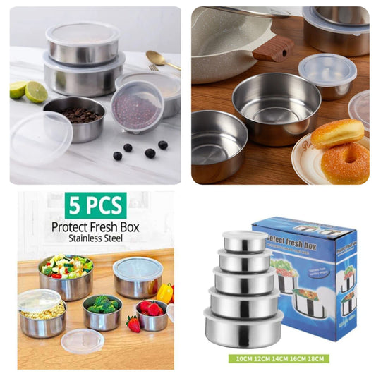 Stainless Steel 5pcs Bowl Set Premium Quality