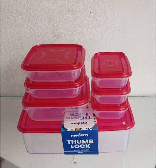 7pcs Thumb Lock Container @400