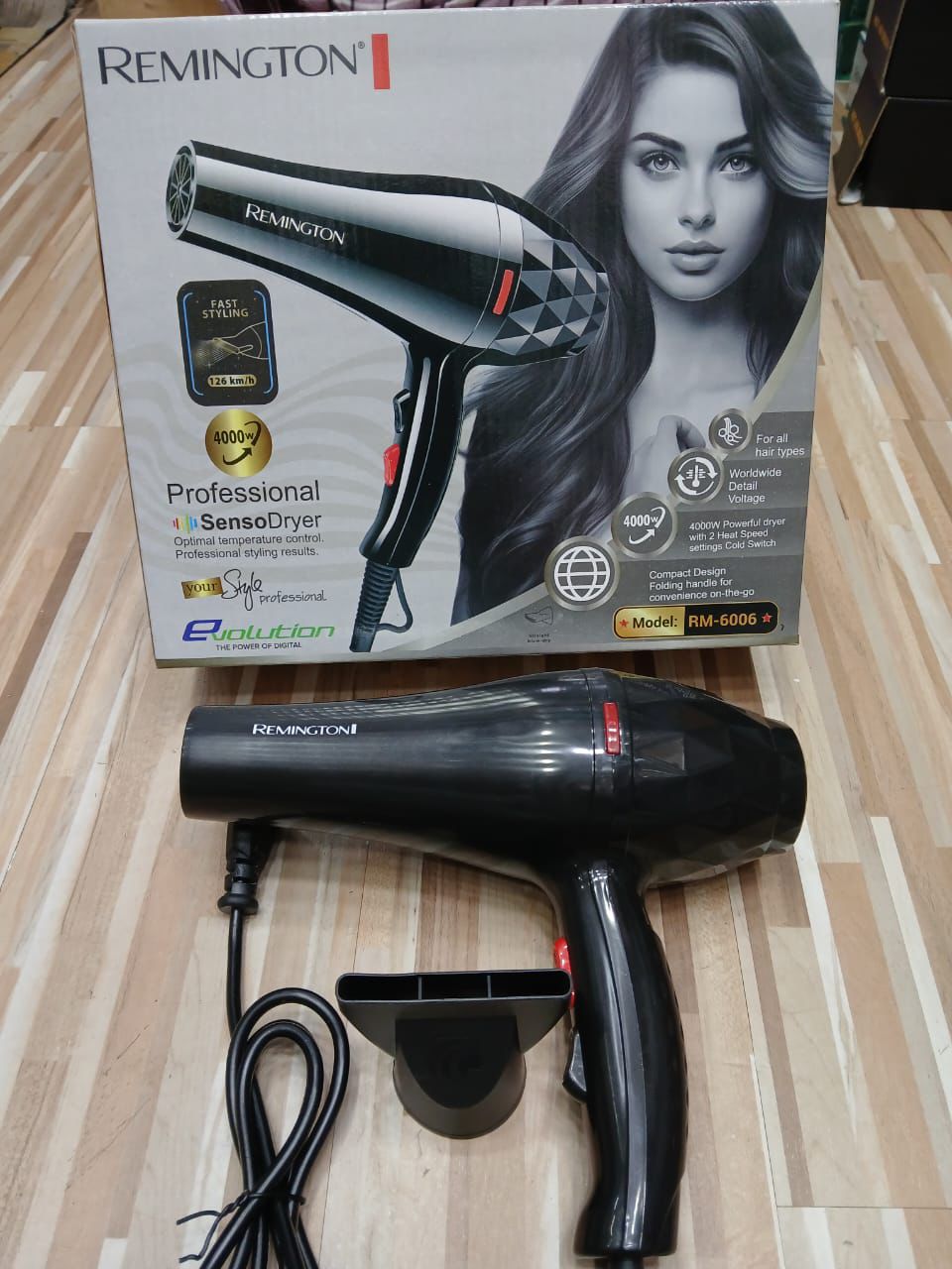 Remington RM-6008 Professional Hair Dryer – 4000W Powerful SensoDryer