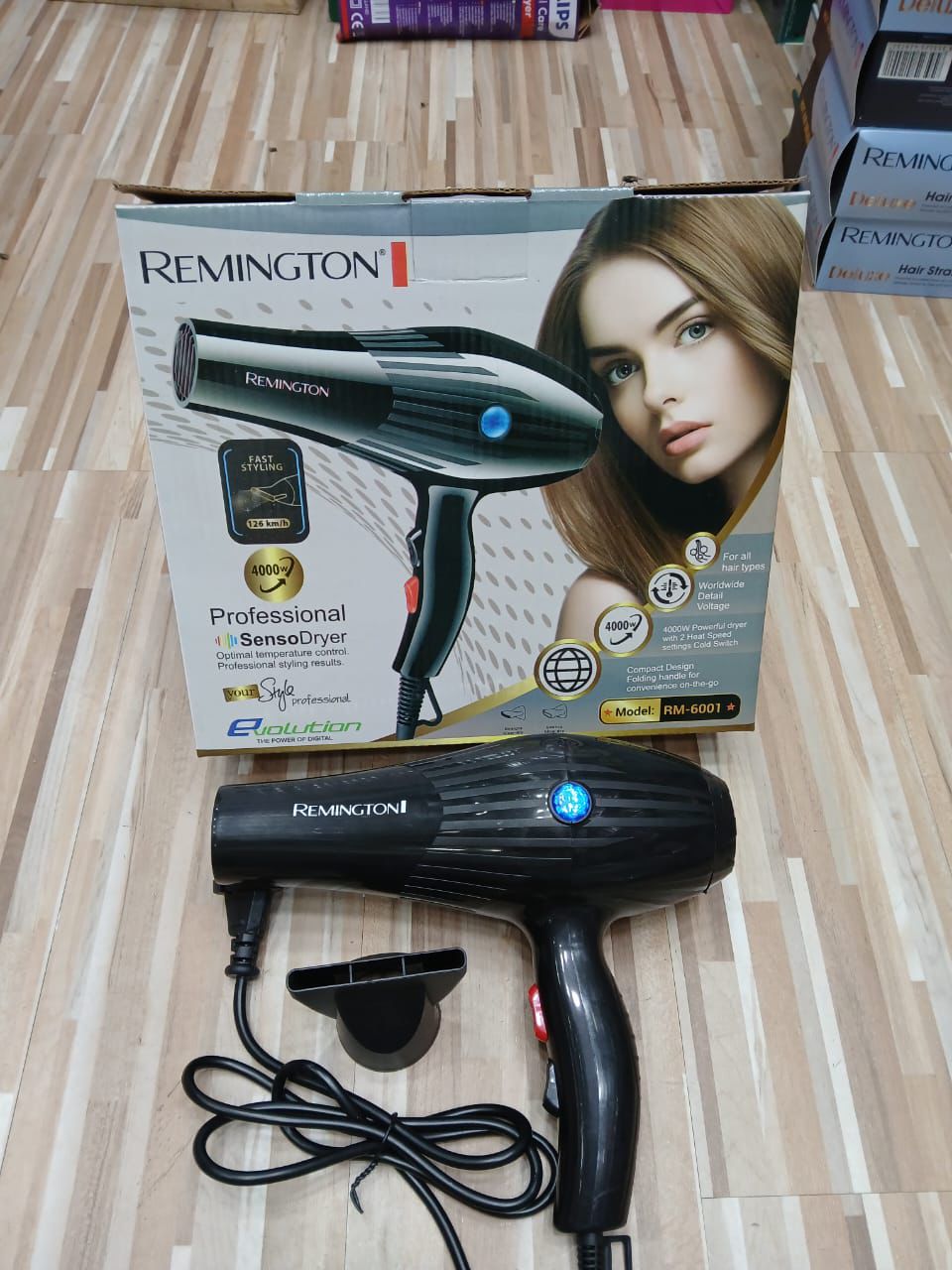 Remington RM-6008 Professional Hair Dryer – 4000W Powerful SensoDryer