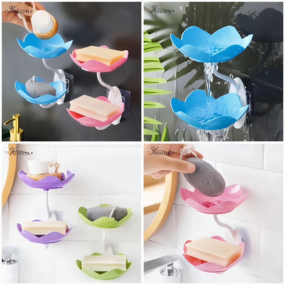 Flower Double Layer Soap Tray
