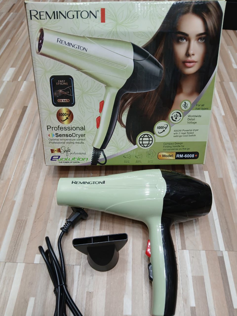 Remington RM-6008 Professional Hair Dryer – 4000W Powerful SensoDryer