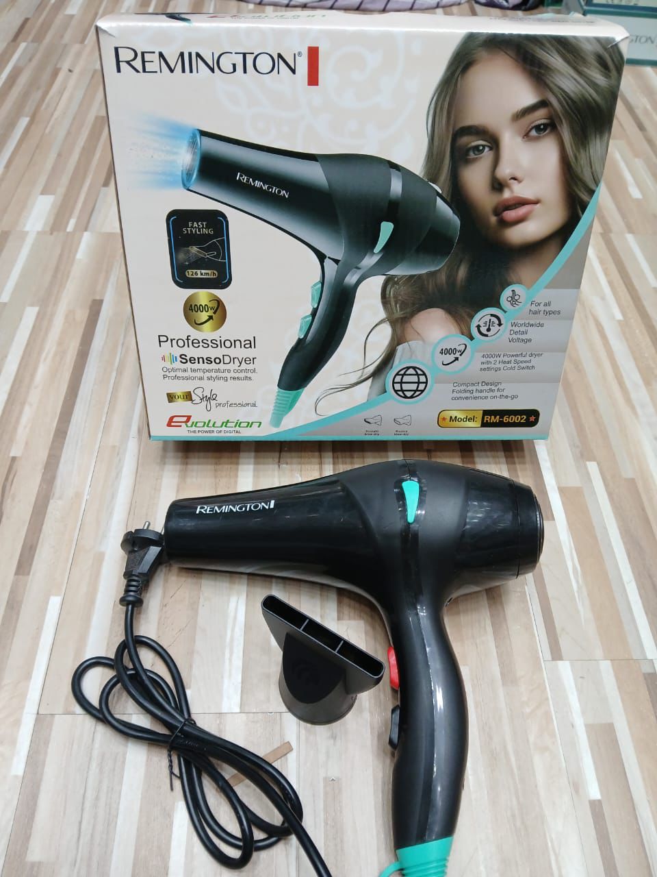Remington RM-6008 Professional Hair Dryer – 4000W Powerful SensoDryer